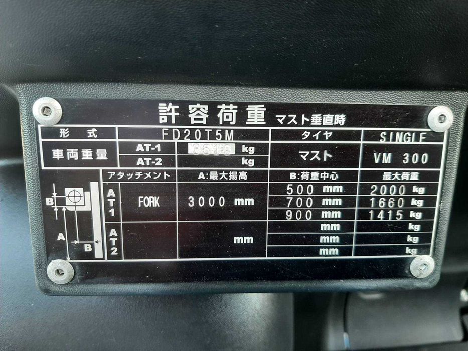 Вилковий навантажувач Nissan FD20T5M