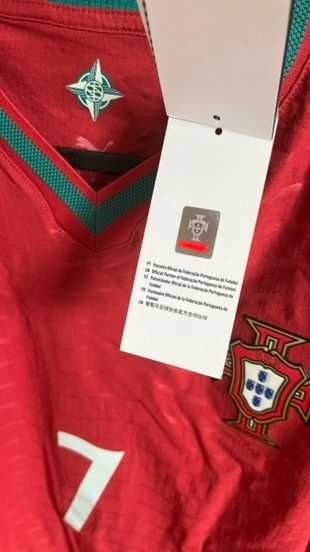 Camisola Portugal 2026 Authentic Home Jersey Men do Cristiano Ronaldo CR7, tamanho M