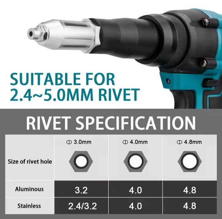 Rebitadora a Bateria C/ 2 Baterias
