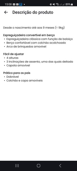 Espreguiçadeira 3 em 1