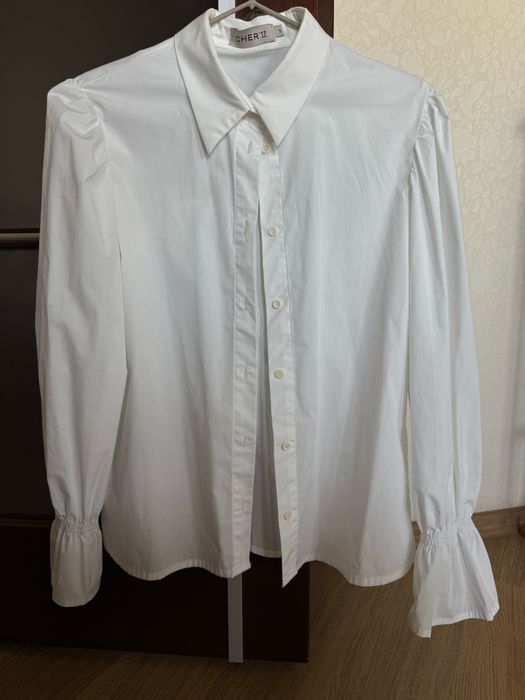 Біла блуза сорочка рубашка cher17
