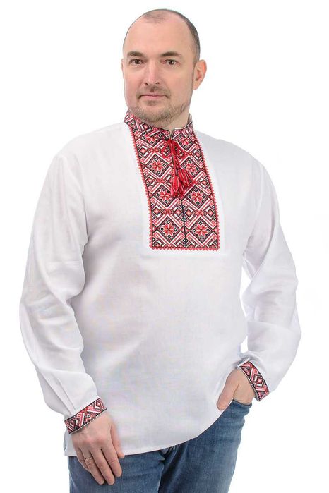 Чоловіча вишита сорочка вишиванка (біла)