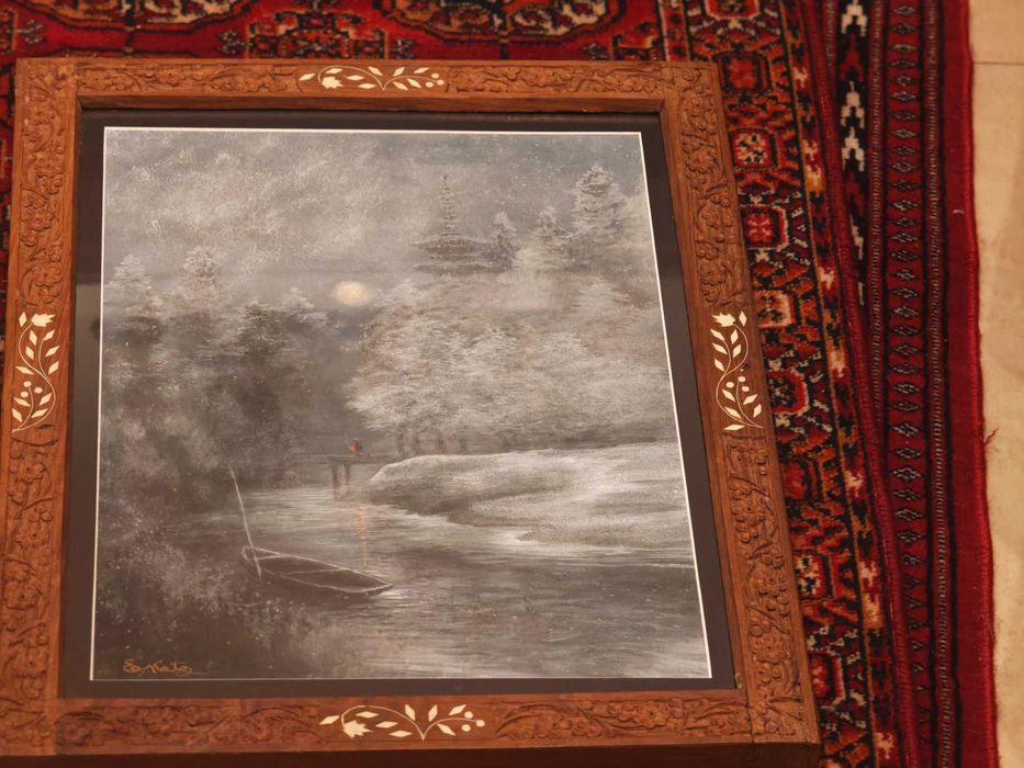 Pastel Spacer przy blasku ksiezyca zima - Canton 20 luty 1920 E. Katz