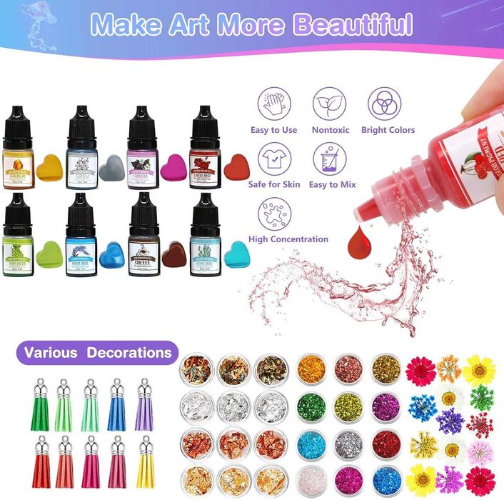 Kit de resina epóxi, kit de resina epóxi transparente, 2 partes 500 ml 1: 1