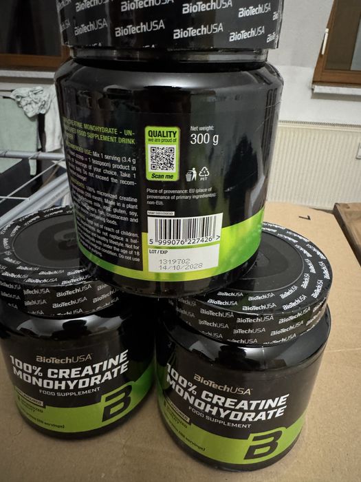 Креатин моногідрат Biotech USA 100% creatin monohydrat