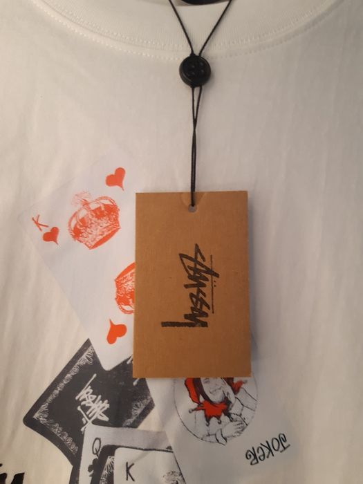 T-shirt Stüssy z kartami