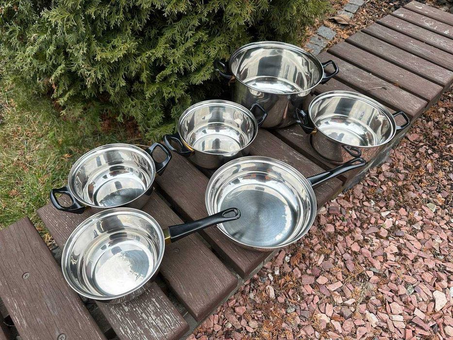 ‼️ Набор кастрюль + сковорода + ковшик из нержавейки ‼️ Набор посуды.