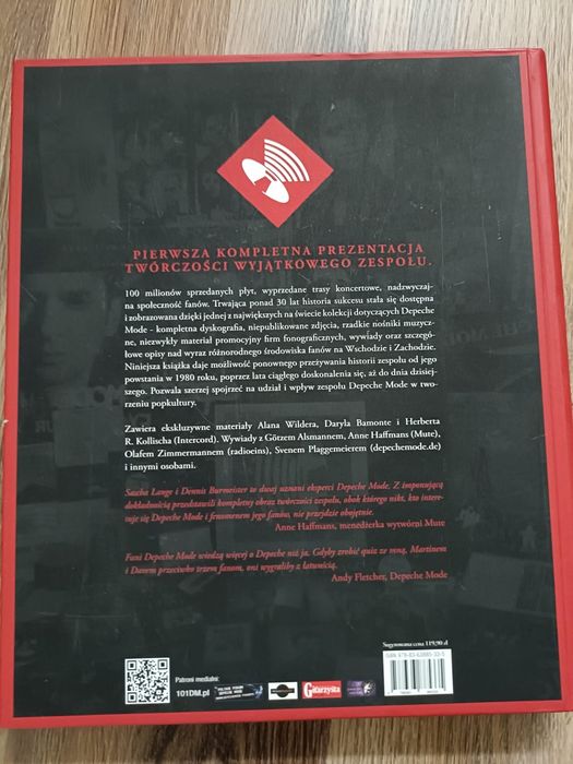 Książka Depeche Mode Monument Dennis Burmeister Sascha Lange anakonda