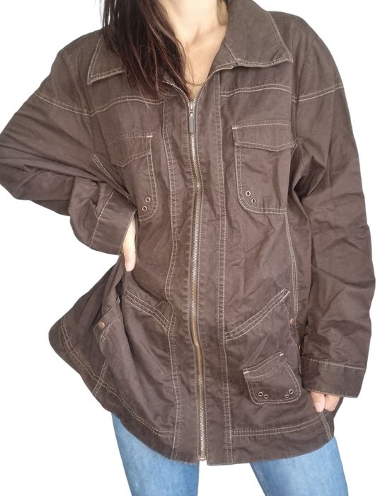 Brązowa kurtka Ulla popken Rozmiar 50/52   #ullapopken