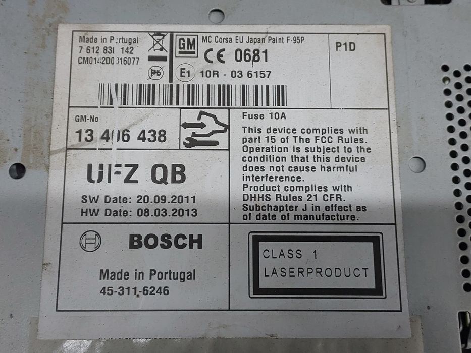 Radio Nawigacja Opel Corsa D