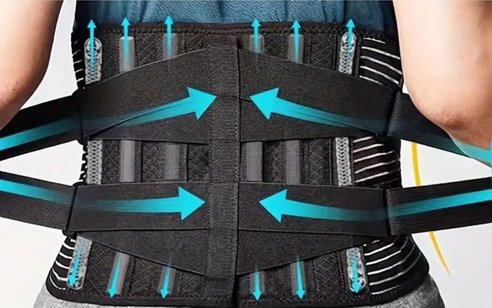 Бандаж/Корсет/Пояс для підтримки спини ортопедичний із ребрами жорстко