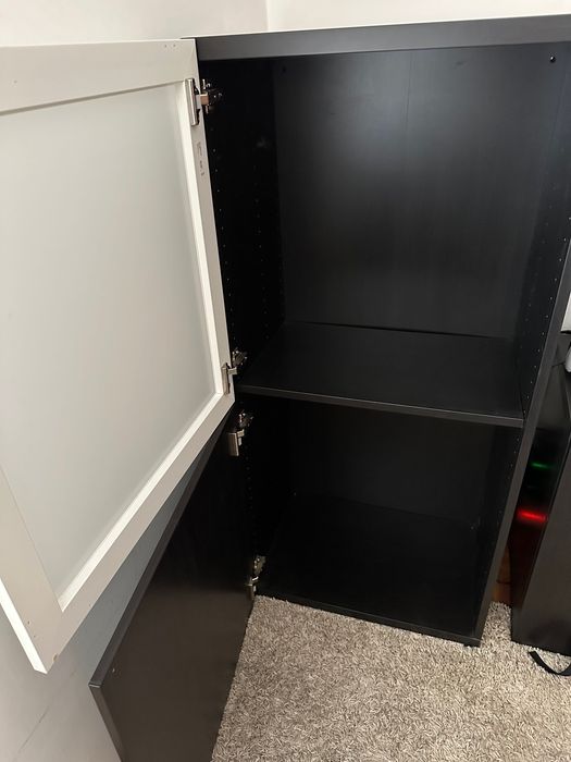 Móvel IKEA BESTA Alto - Preto-Castanho