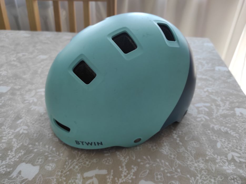 Kask rowerowy dziecięcy r S Decathlon orzeszek