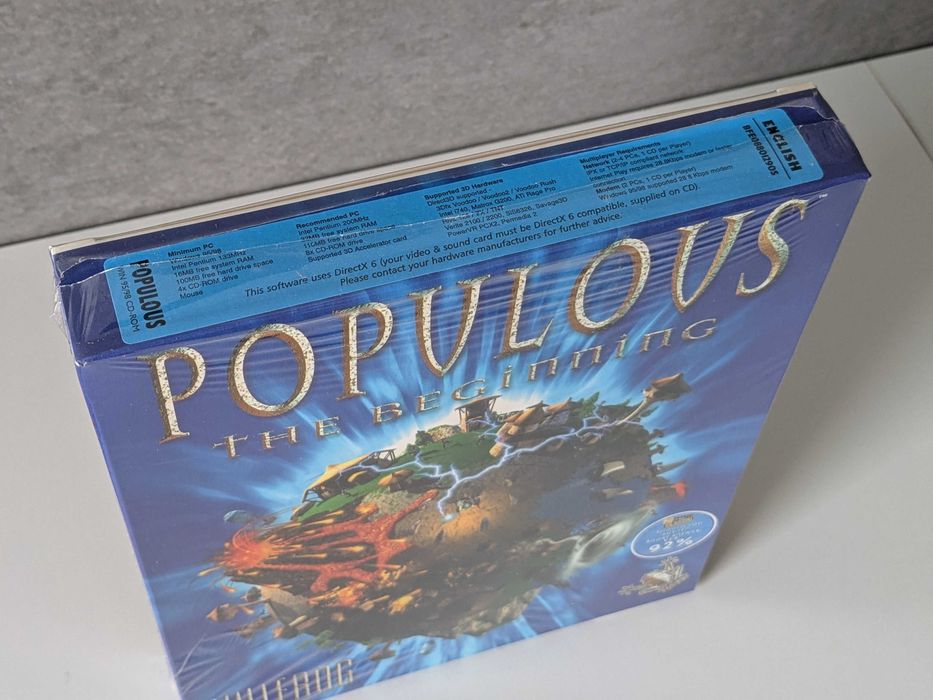 Populous: The Beginning gra folia BIG BOX PC ENG z 1998 r.