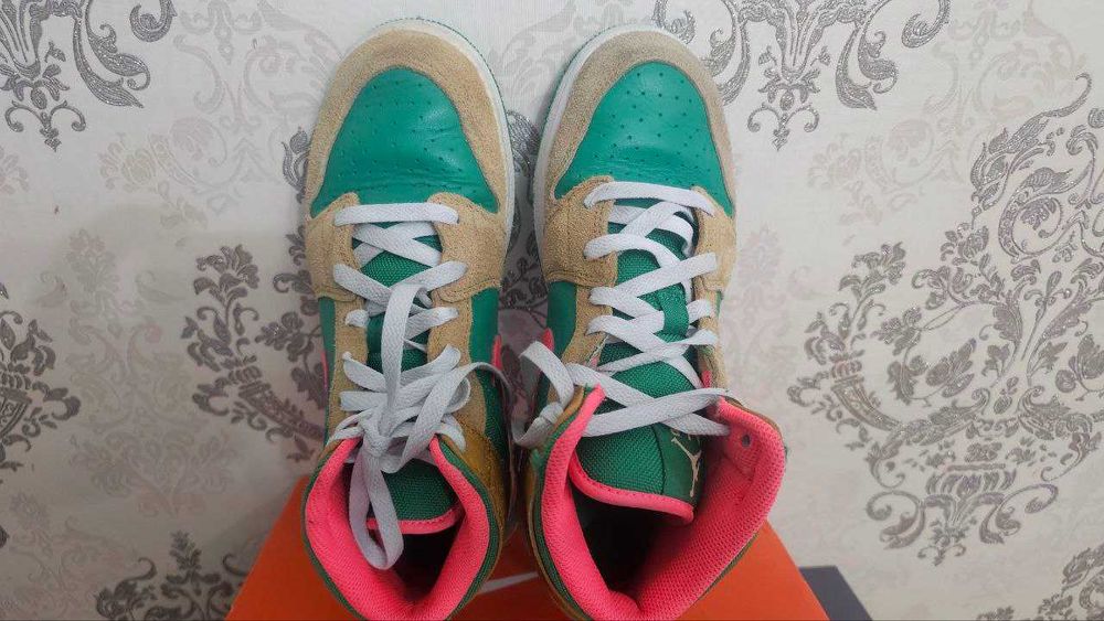 ИДЕАЛ! Nike Air Jordan 1 Mid SE “Wheat Watermelon” DX4332-700