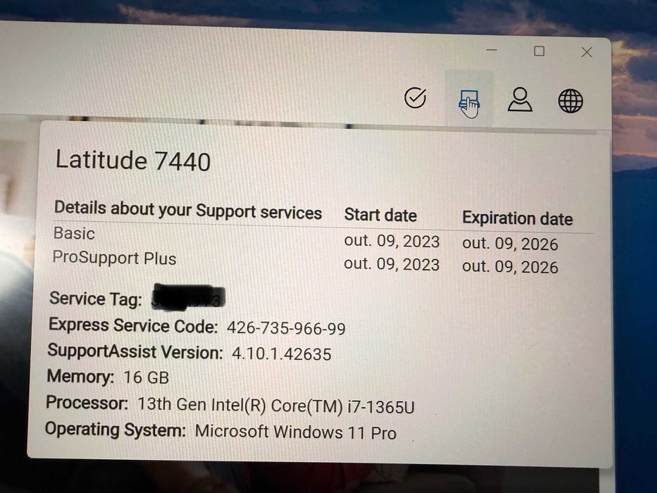 Dell Latitude 7440 14"FullHD+|i7-1365u|16Gb Ram|Ssd 512Gb|Garantia|