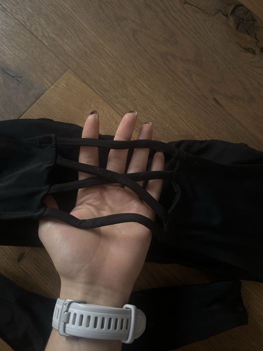 чорний купалтник без лямок