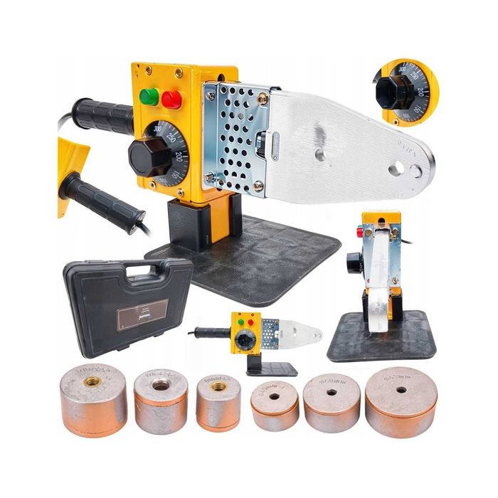 Zgrzewarka do rur PCV PP 2000W 3 matryce 20-63 mm walizka 320 zestaw