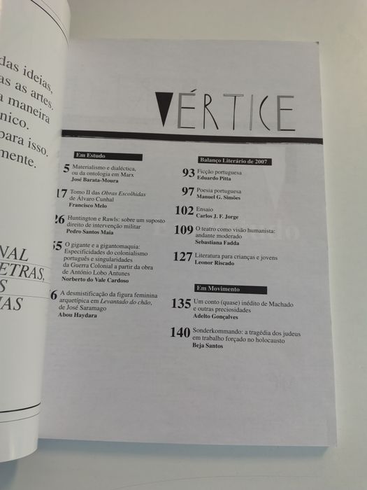 Revista Vértice, n° 145
