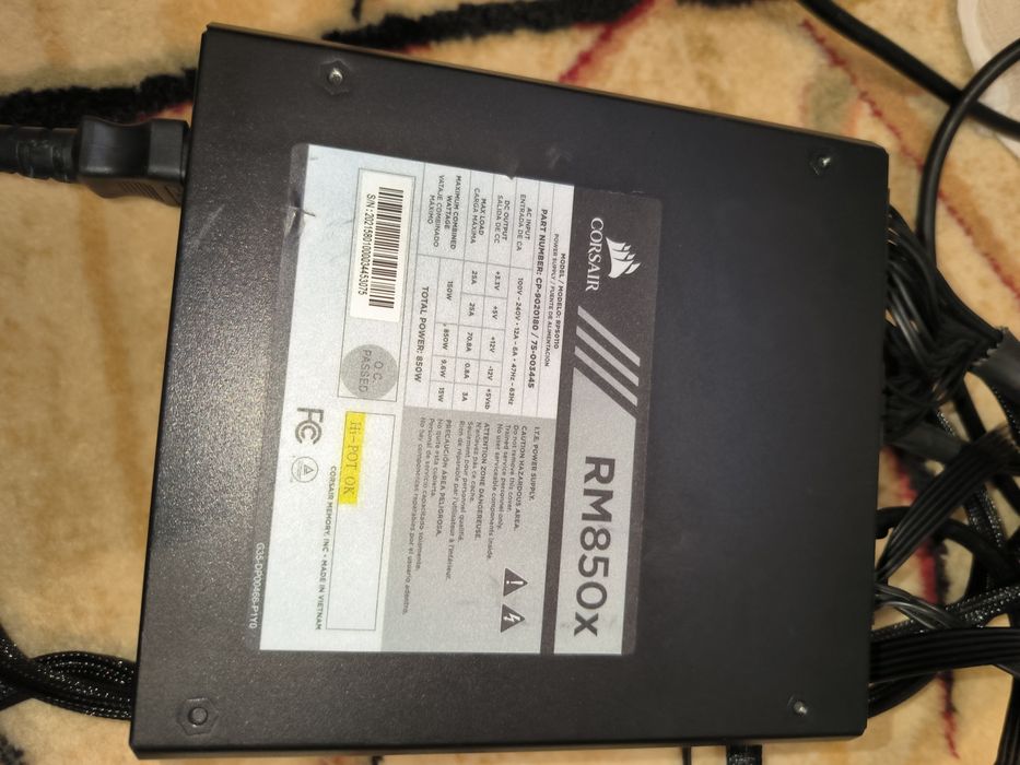 Corsair RM850x 80 Plus Gold Блок живлення ігровий модульний gtx rtx gt rx mx gaming oc