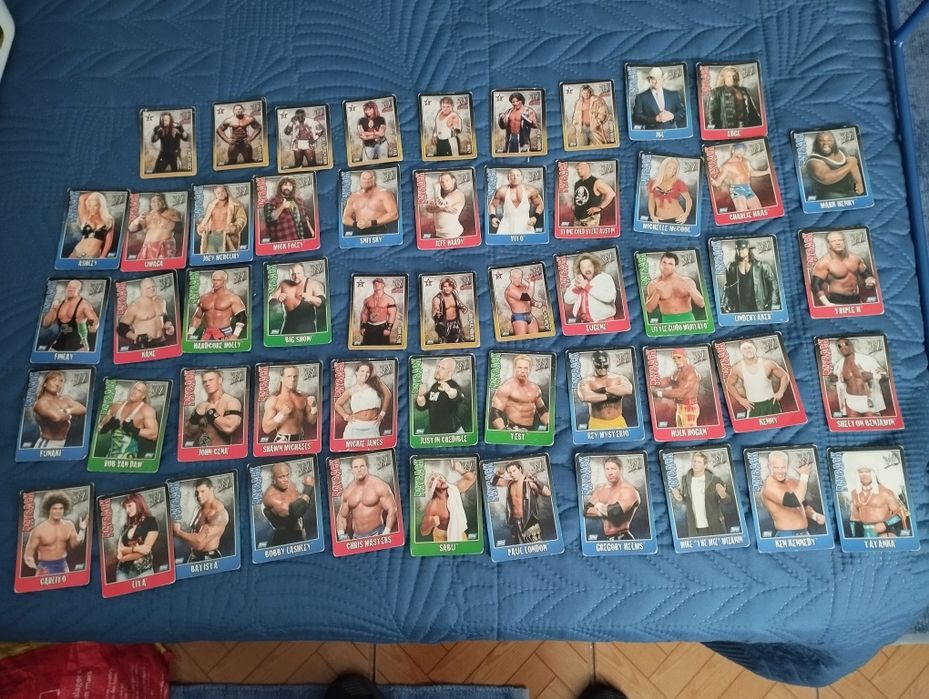 Lote de cartas WWE antigas