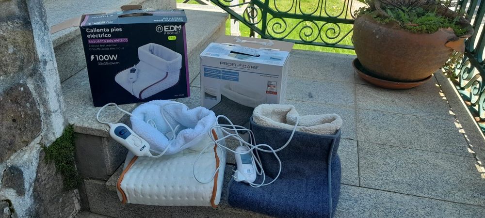 Pantufas eletricas usadas 1 vez