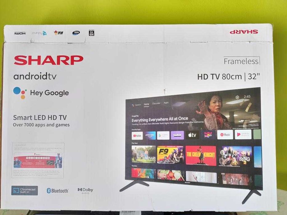 Telewizor Sharp 32FH4EA   32"  LED  Android TV      Uszkodzony Tanio!!