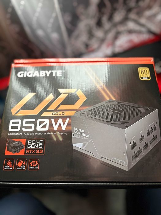 Блок живлення Gigabyte 850W UD850GM PG5, 80+ Gold