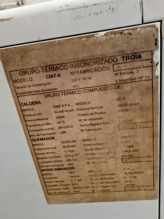 Caldeira a gasóleo