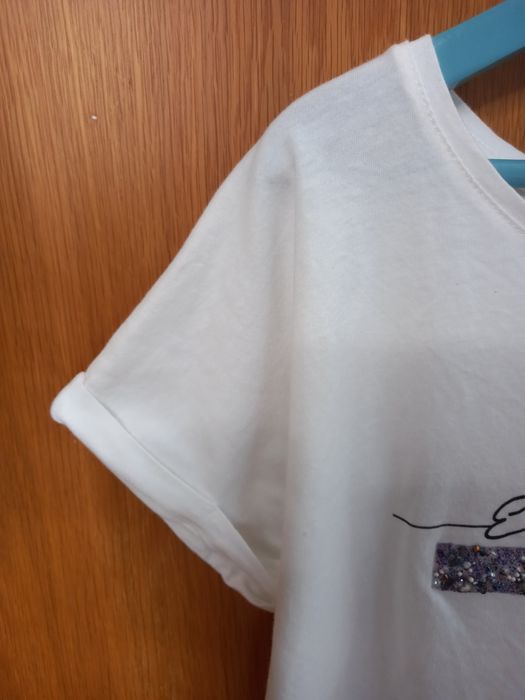 T-shirt Mango com Apontamento