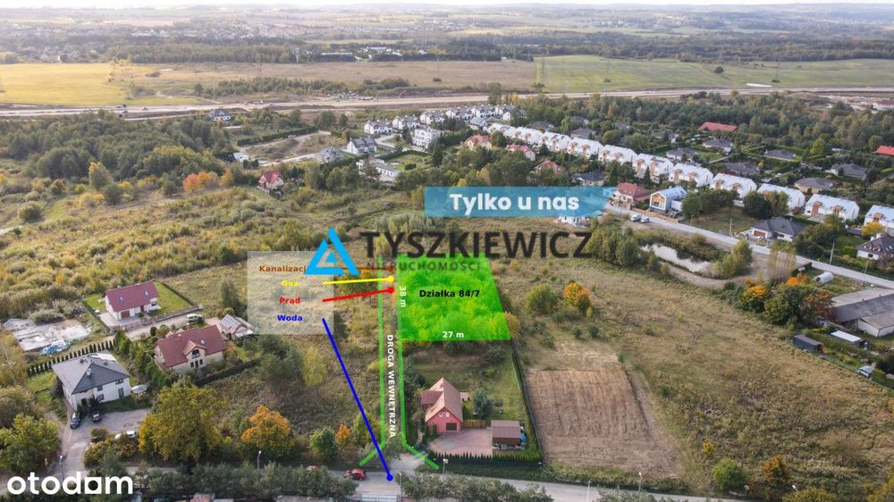 Najwyżej położona działka w Jankowo Gdańskie