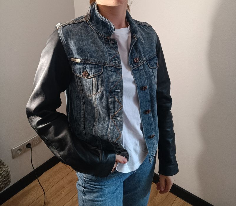 Kurtka ramoneska jeansowa