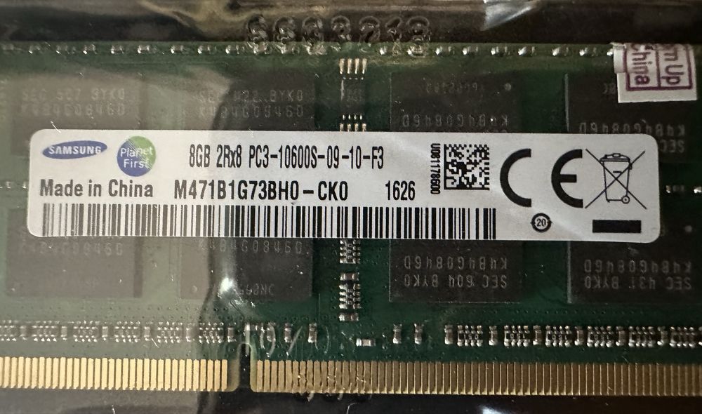 ,8GB 2Rx8 PC3-10600S DDR3-1333Mhz SO-DIMM Laptop RAM