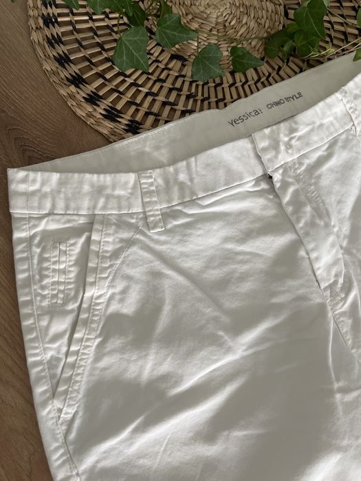 Spodnie chinos  białe c&a r. 38