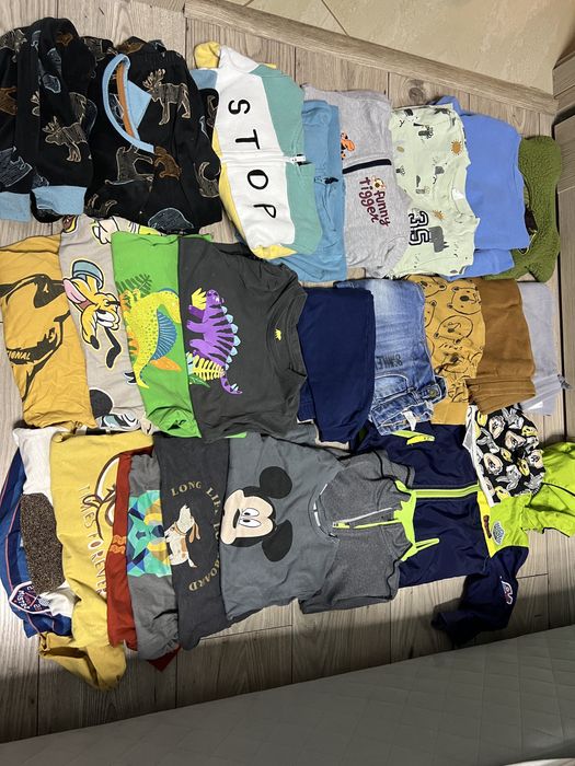 Paka ubrań 98 dresy bluzy bluzki Zara H&M