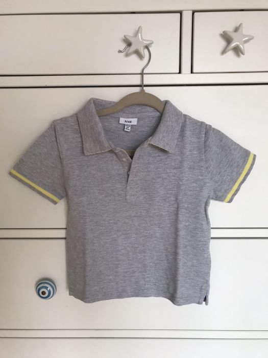 Polo cinzento knot - 3 anos