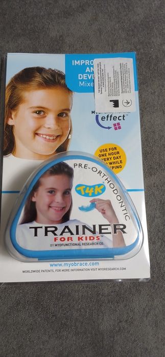 Оригінал! Трейнер Т4К преортодонтичний для дітей м'який,колір синій.