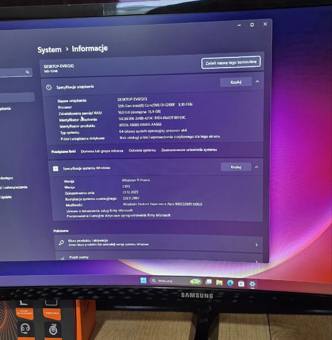 Jak Nowy Zestaw,Rtx2060,intel 12gen,ddr4 16gb, m2 512gb