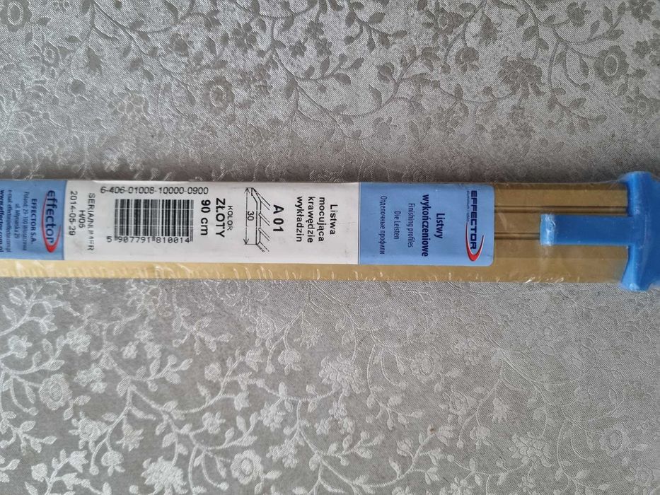 Listwa progowa aluminiowa Effector A01 złota 90 cm – NOWA