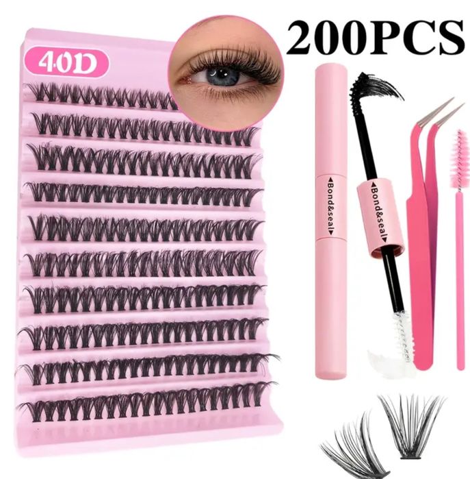 Накладные ресницы 30д, 40д  /накладні вії 200пучков