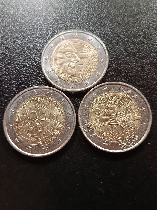 Moedas  comemorativas  2€ circuladas França