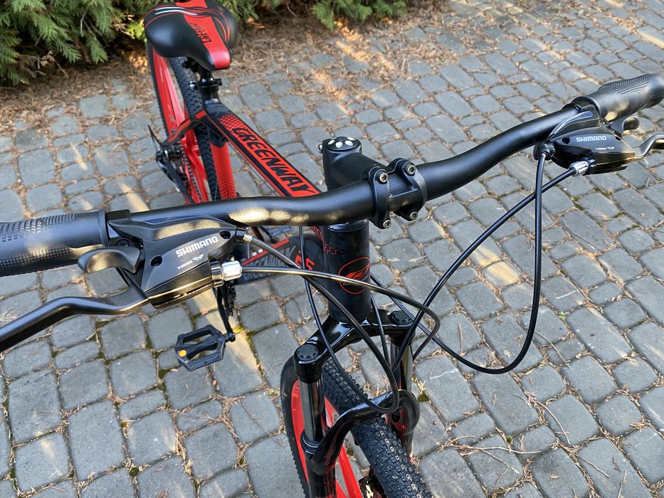 Гірський алюмінієвий велосипед Greenway 26 Black-Red