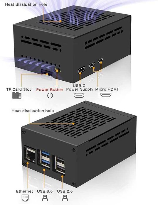Obudowa Geekworm Raspberry Pi 5 (P579)