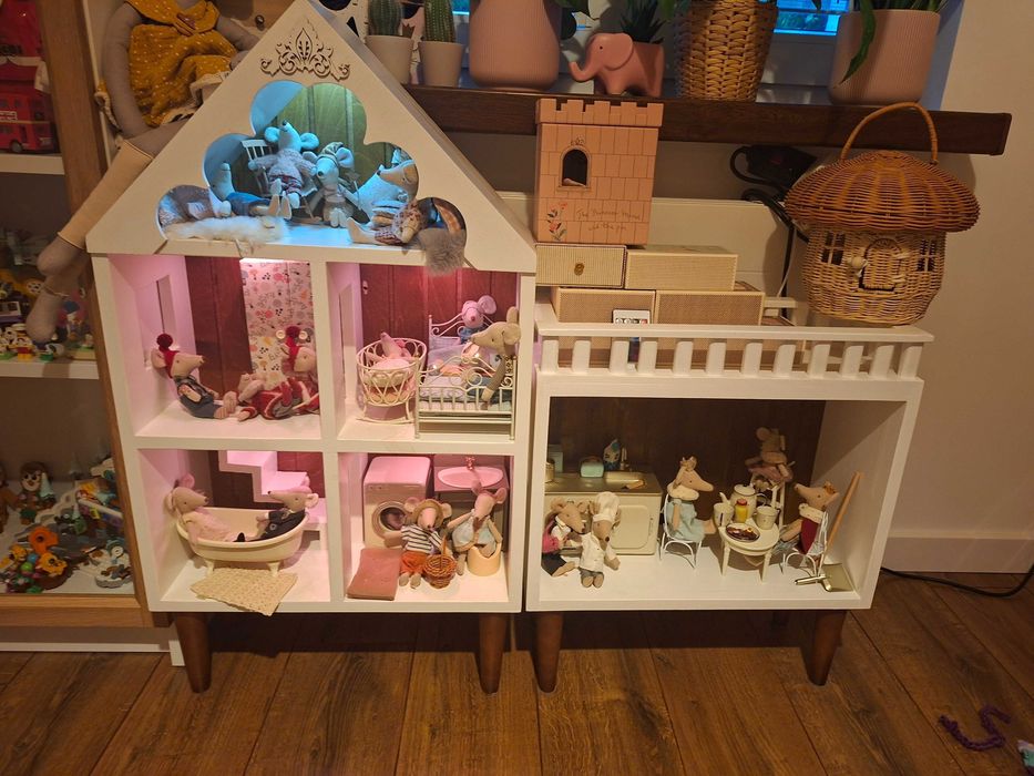 Drewniany domek Gagalu domek dla lalek domek dla myszek Maileg