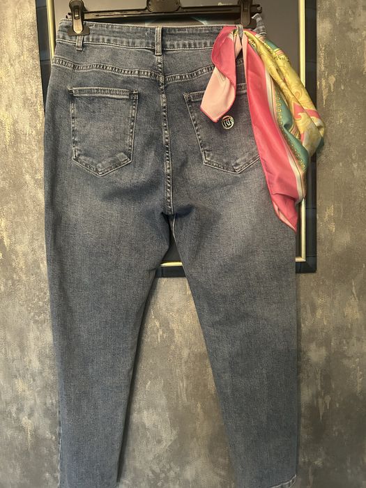 Spodnie jeans Roberta Biagi z mega apaszką r.44/L