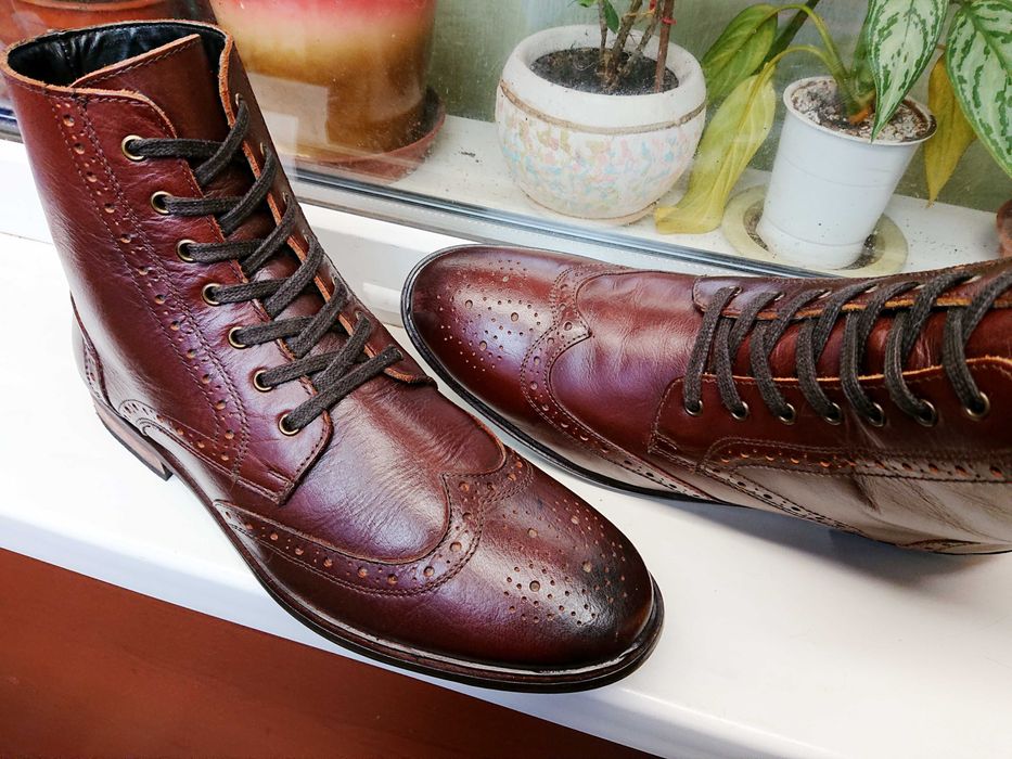 Кожаные стильные  качественные ботинки " ASOS " ОРИГИНАЛ  44 р