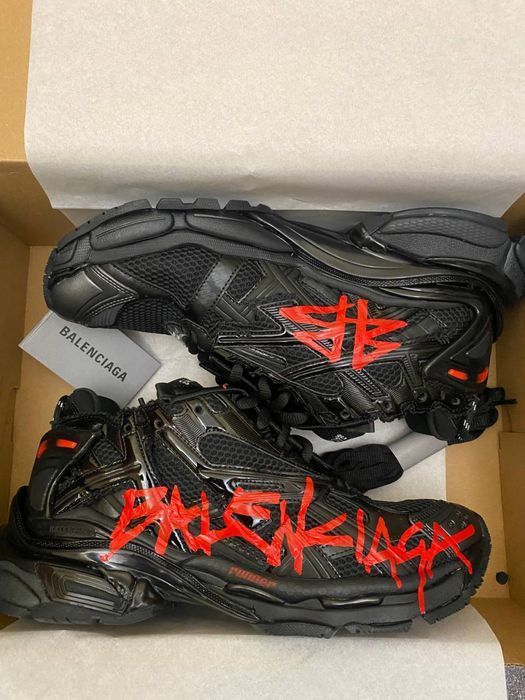 НАЙКРАЩА ЯКІСТЬ‼️ Balenciaga Runner Graffiti Black (Чорні),баленсіага,