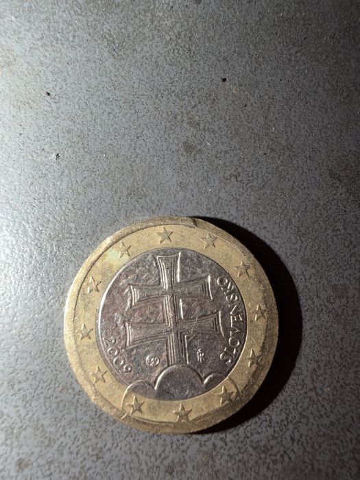 Moeda Eslováquia de 2009 raridade