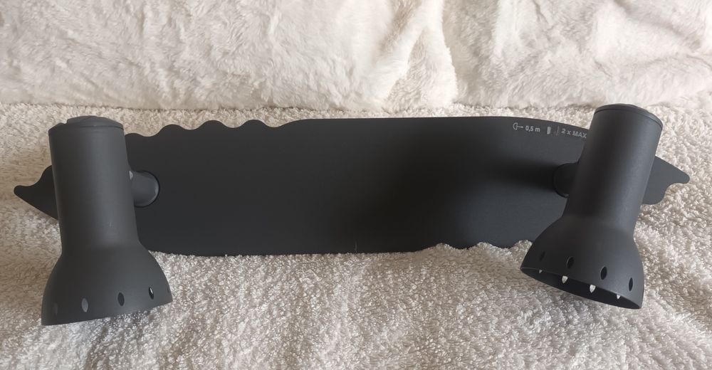 Lampa sufitowa/ścienna /kinkiet podwójny/ regulowny