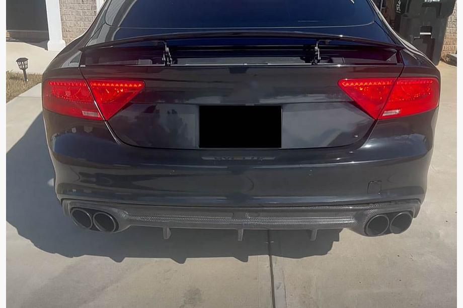 Audi A7 2010-2014 Дифузор заднього бампера V2 для S-Line